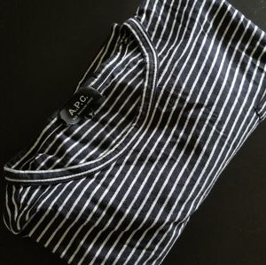 A.P.C Men's Long sleeve stripe shirt